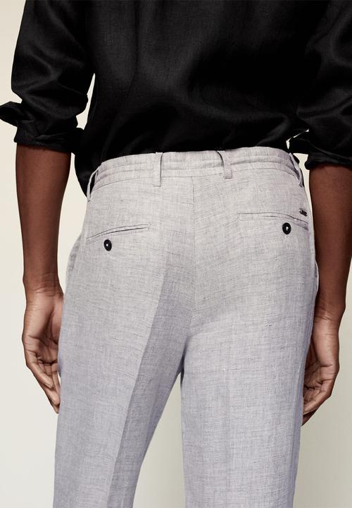 MANGO - Trousers octopus - grey