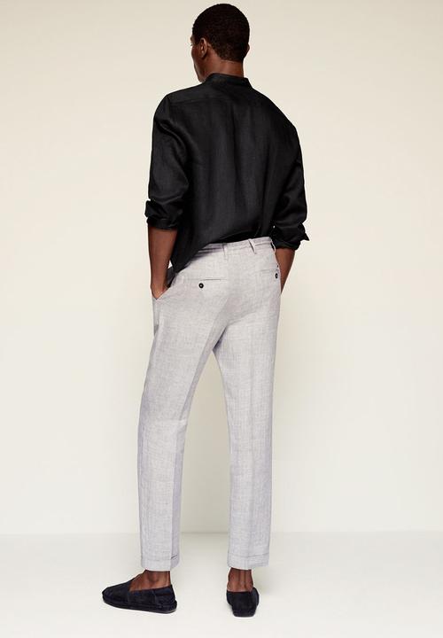 MANGO - Trousers octopus - grey
