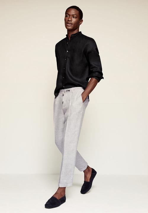 MANGO - Trousers octopus - grey