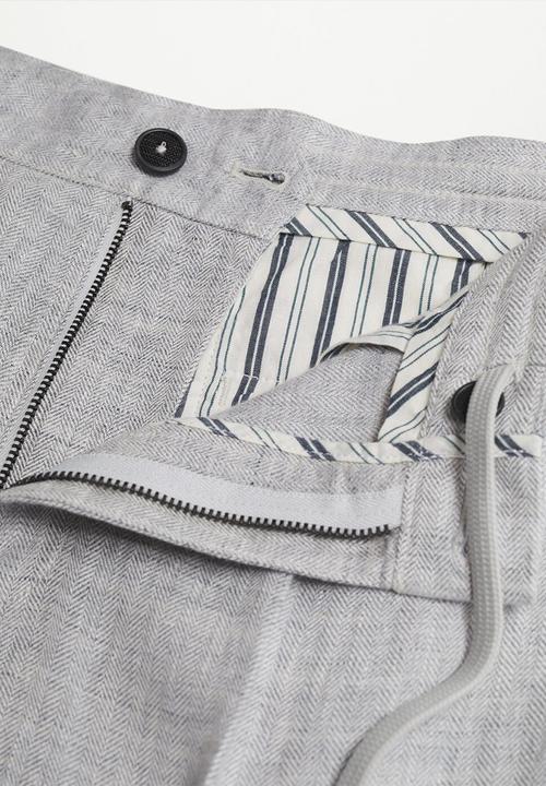 MANGO - Trousers octopus - grey