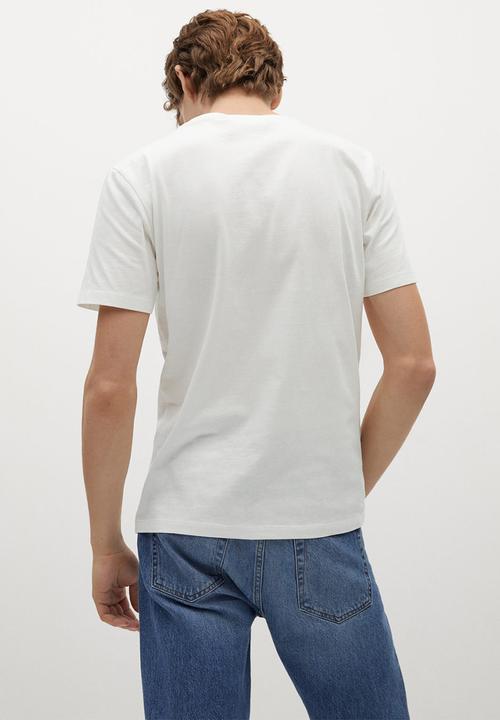 MANGO - T-shirt logohe-h - white
