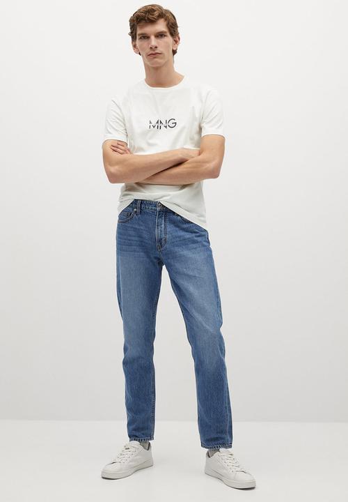 MANGO - T-shirt logohe-h - white