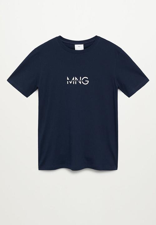 MANGO - T-shirt logohe-h - navy