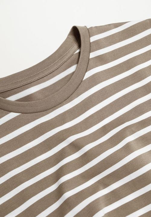 MANGO - T-shirt james - light beige