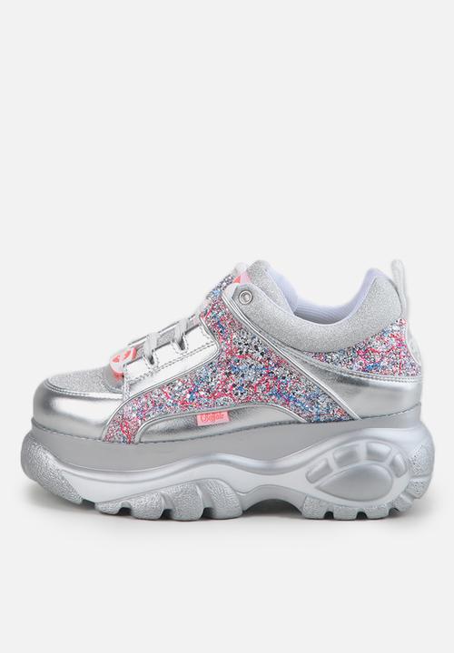 BUFFALO® London - 1339-14 2.0 calf leather / glitter - silver & pink