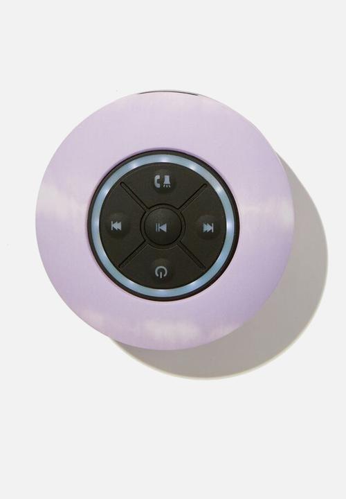 Typo - Led shower speaker-pale lilac tie dye 2.0