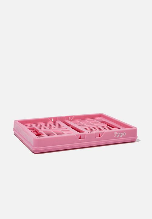 Typo - Small foldable storage - pink guava
