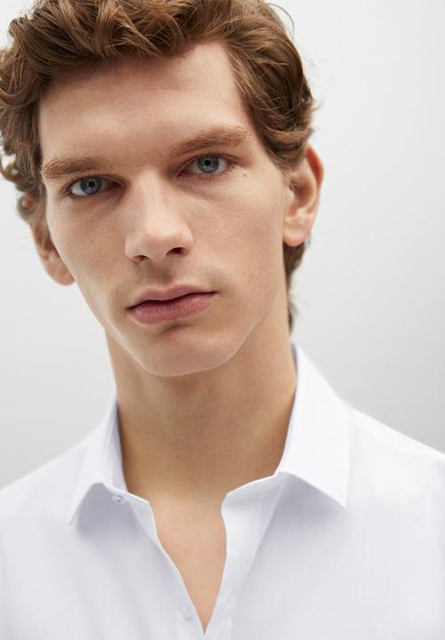 MANGO - Shirt play - white