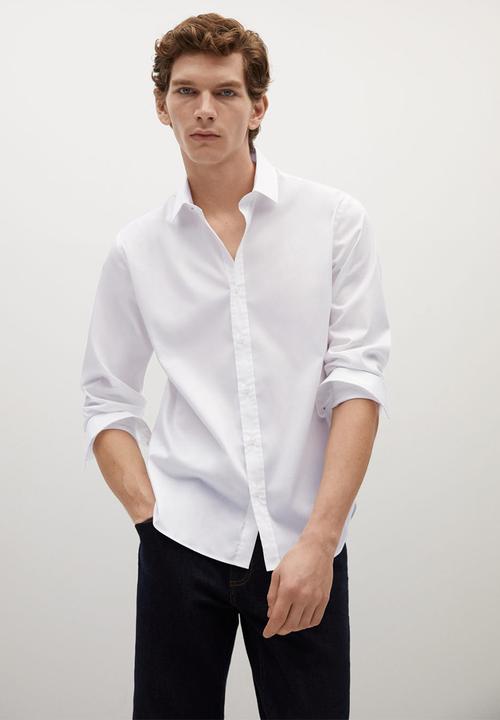 MANGO - Shirt play - white