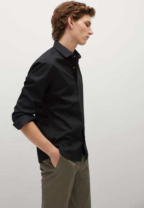 MANGO - Shirt play - black