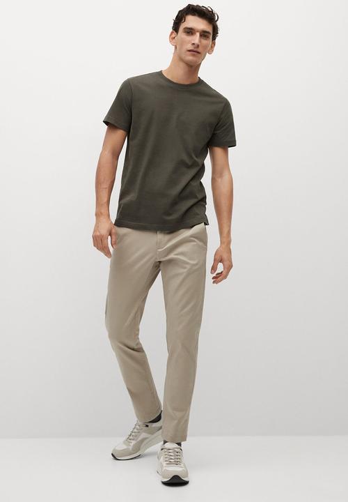 MANGO - T-shirt cherlop - beige