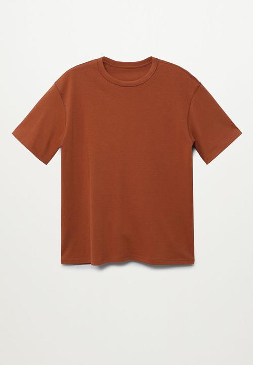 MANGO - T-shirt anouk - rust