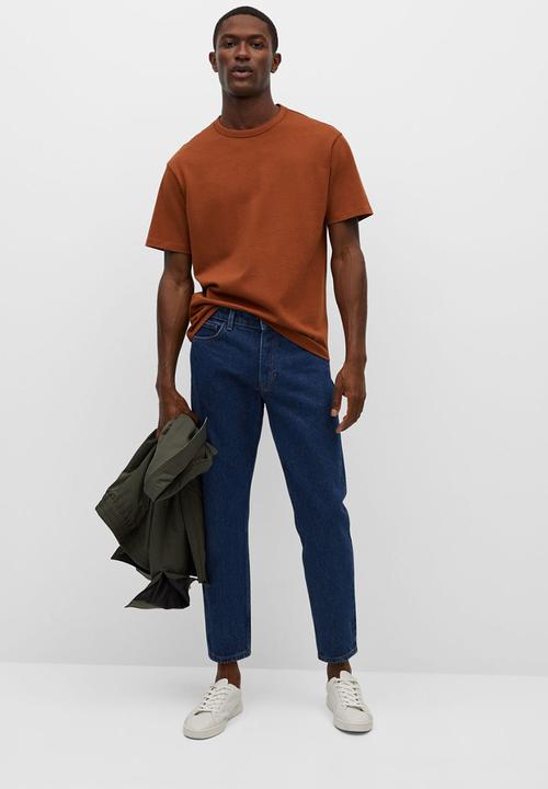MANGO - T-shirt anouk - rust