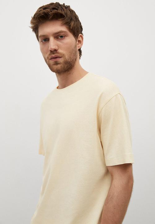 MANGO - T-shirt circo - light yellow