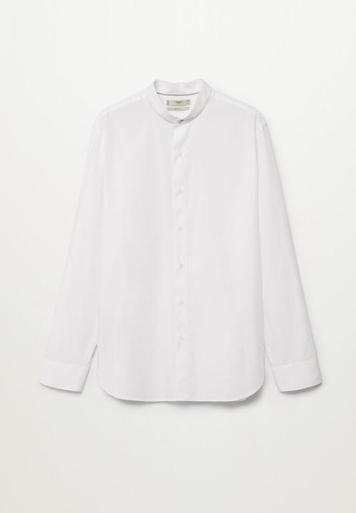 MANGO - Shirt tilde - white