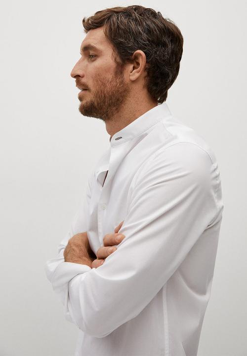 MANGO - Shirt tilde - white