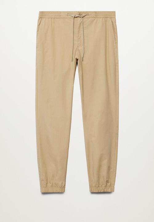 MANGO - Trousers roma - light beige