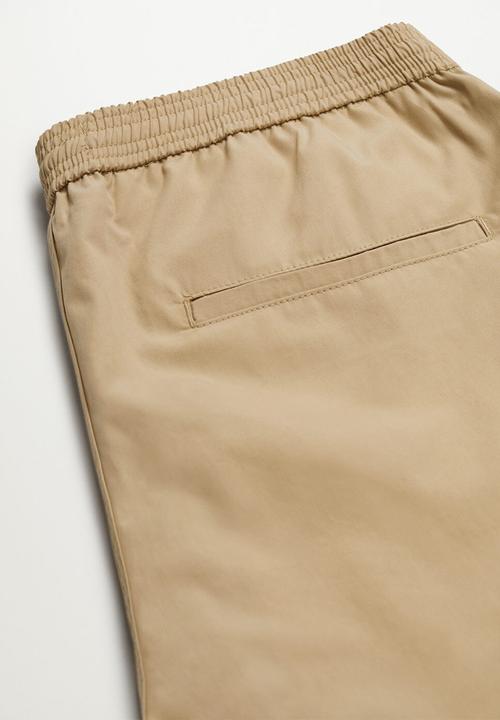 MANGO - Trousers roma - light beige