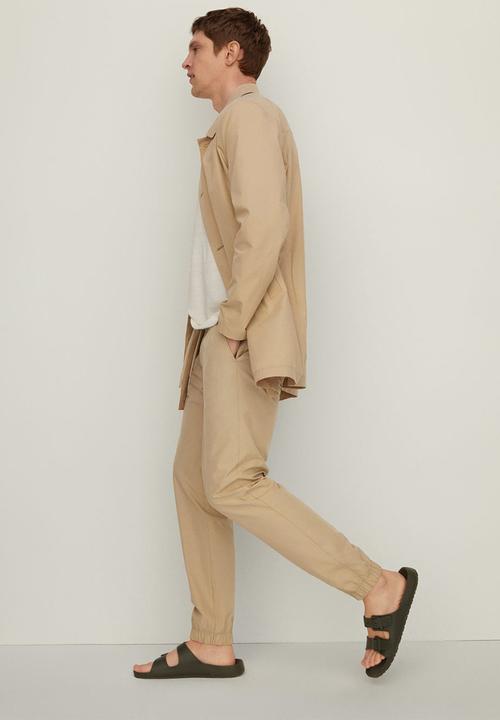 MANGO - Trousers roma - light beige