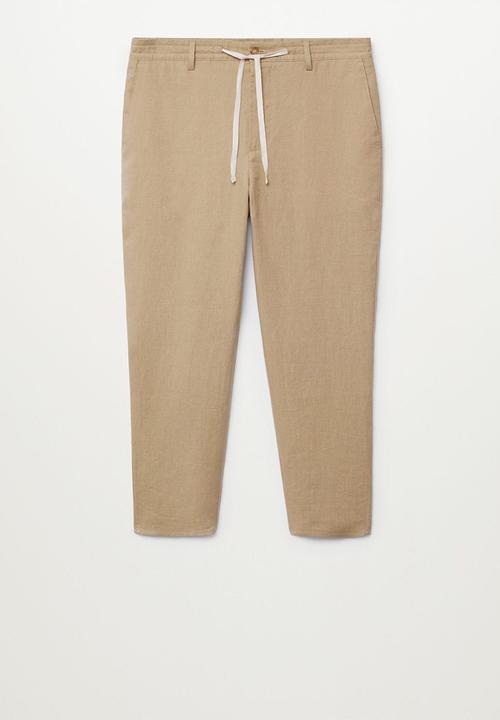 MANGO - Trousers flak - light beige