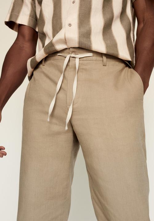 MANGO - Trousers flak - light beige