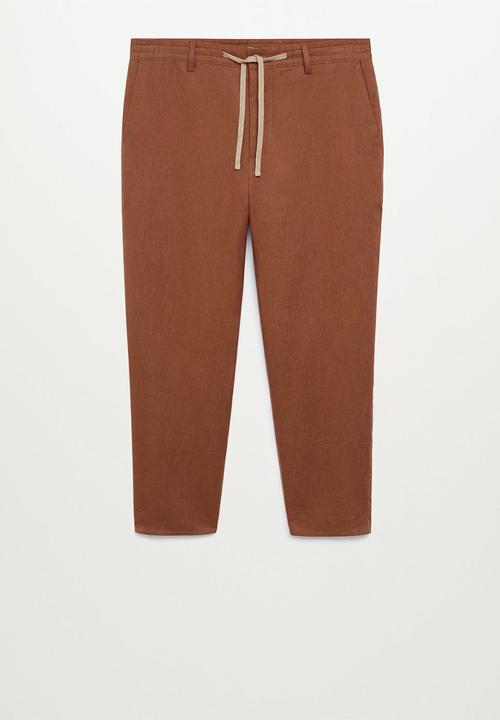 MANGO - Trousers flak - rust