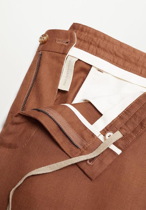 MANGO - Trousers flak - rust