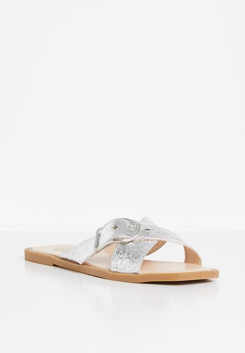 Footwork - Massi snake vamp toe slide - silver