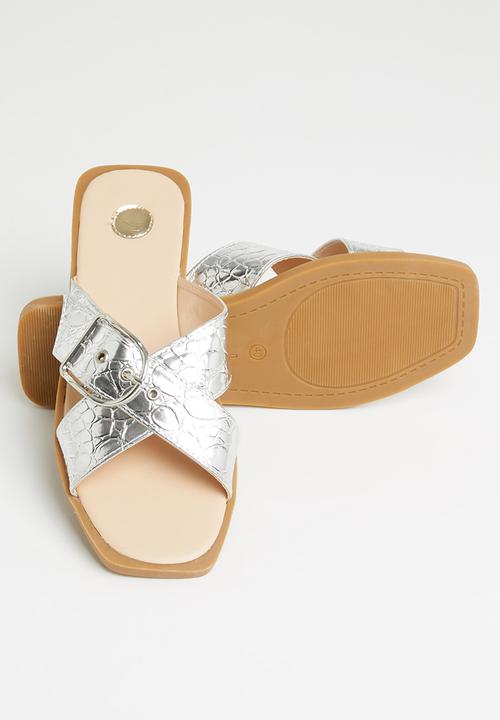 Footwork - Massi snake vamp toe slide - silver