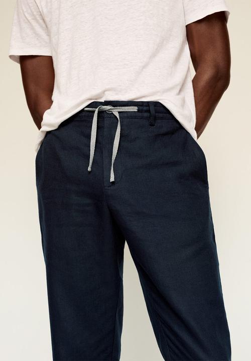 MANGO - Trousers flak - navy
