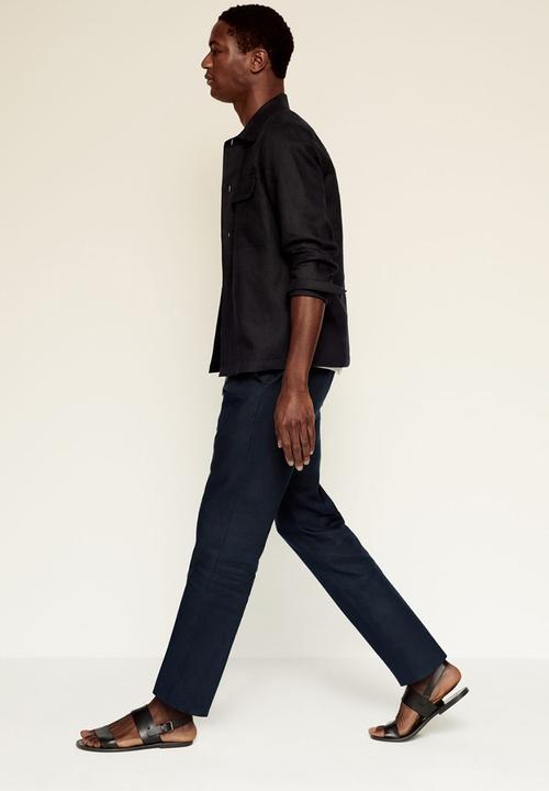 MANGO - Trousers flak - navy