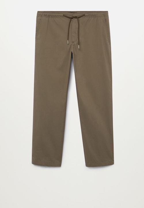 MANGO - Trousers leo - light beige