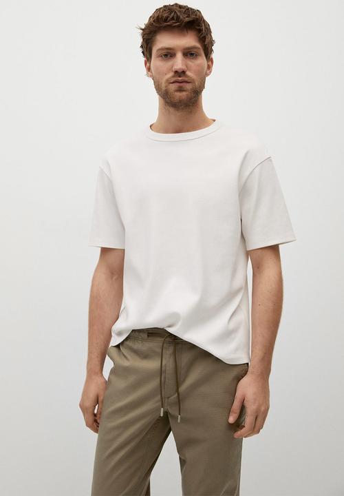 MANGO - Trousers leo - light beige