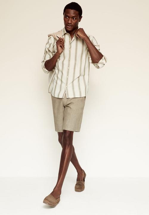 MANGO - Shirt riley - beige