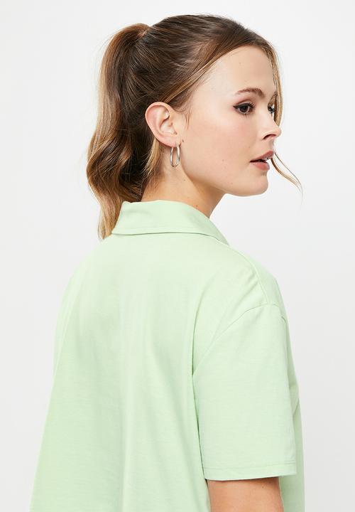 Blake - Boxy cropped golfer - mint 