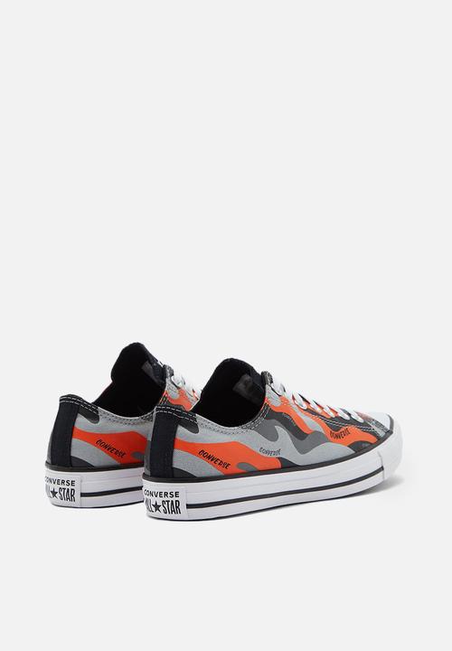 Converse - Chuck taylor all star ox - ash stone/bold mandarin/mason - hybrid camo