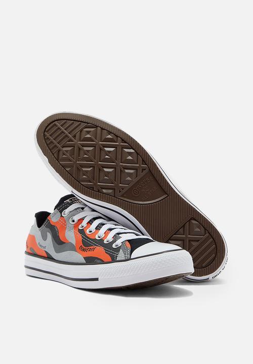 Converse - Chuck taylor all star ox - ash stone/bold mandarin/mason - hybrid camo