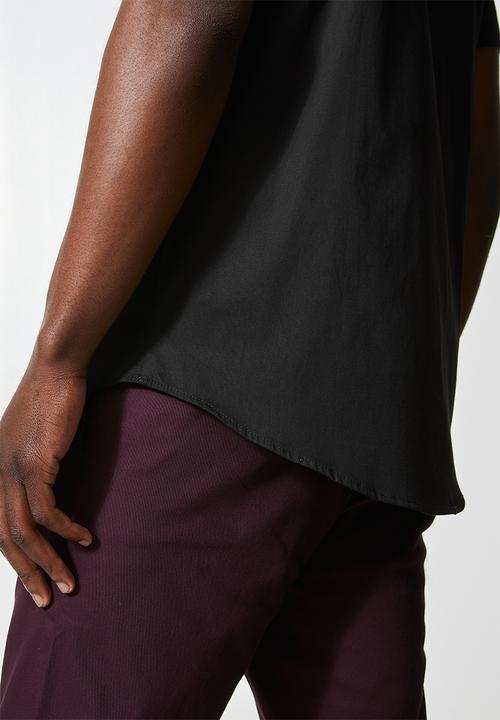 Superbalist - Slim fit short sleeve shirt - black