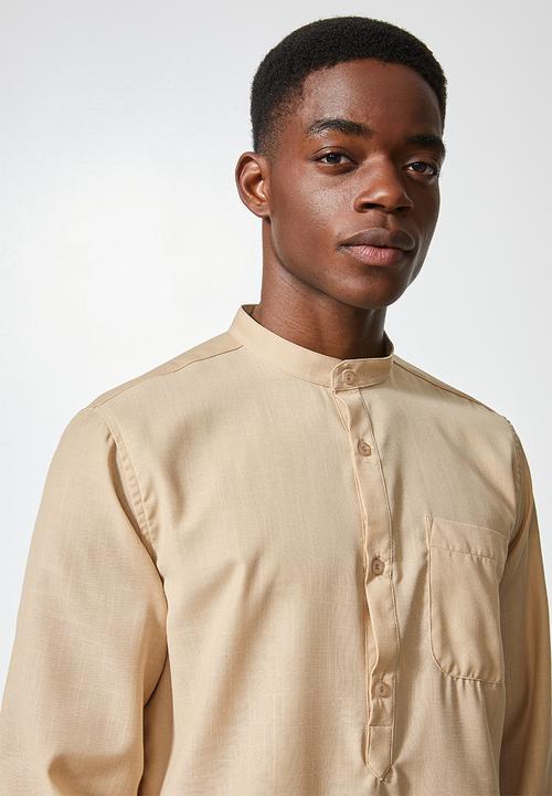 Superbalist - Lee regular fit long sleeve tunic - beige