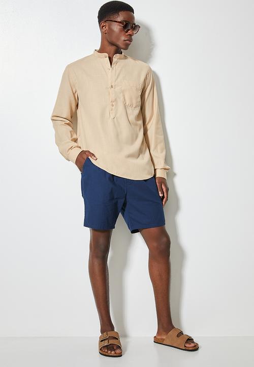 Superbalist - Lee regular fit long sleeve tunic - beige