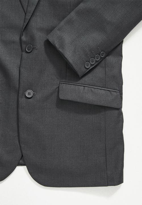 Superbalist - Soho slim fit 2-button single vent blazer - grey