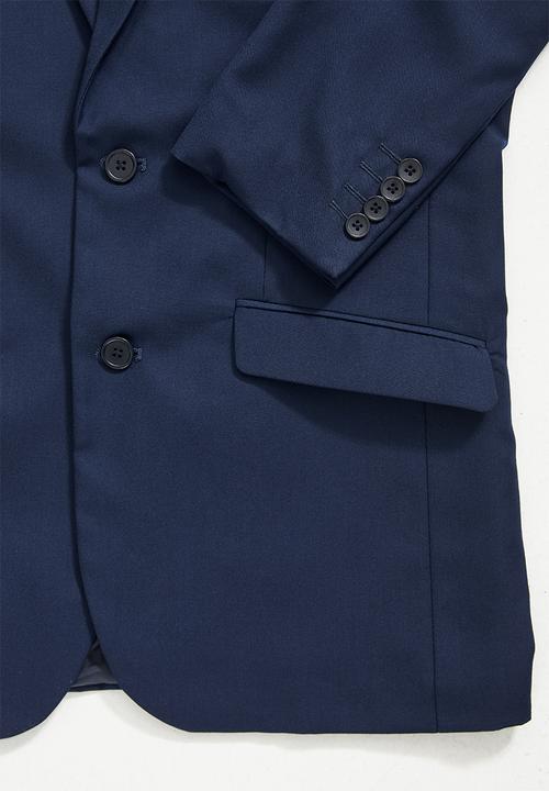 Superbalist - Soho slim fit 2-button single vent blazer - navy
