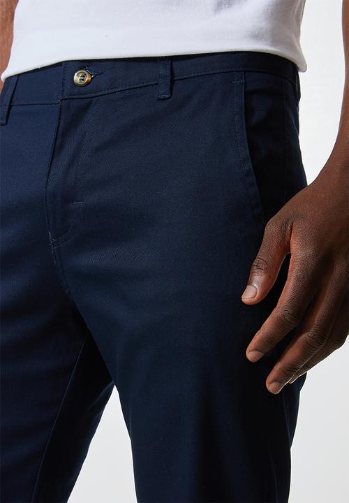 Superbalist - Caleb slim chino - navy 