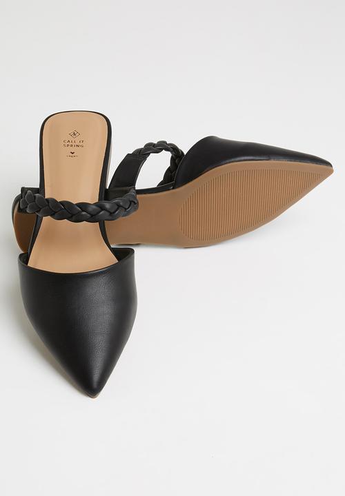 Call It Spring - Haileyy mule - black