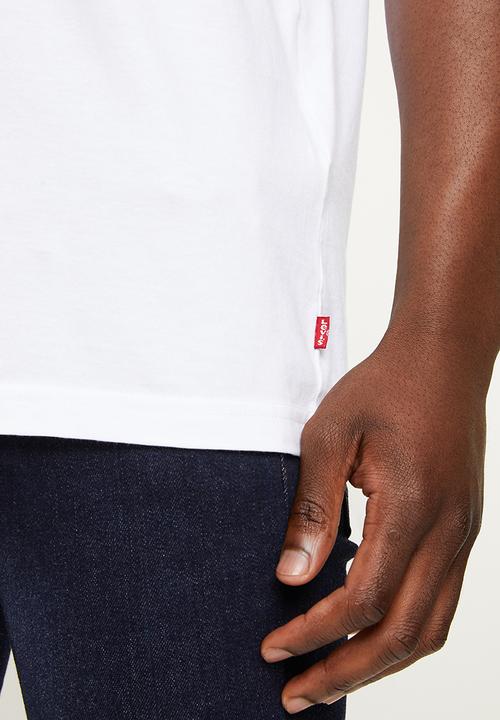 Levi’s® - Short sleeve relaxed fit tee boxtab text - white