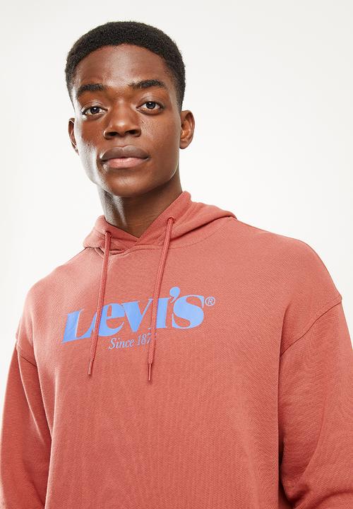 Levi’s® - T3 relaxd graphic hoodie mv ssnl core ho - rust 