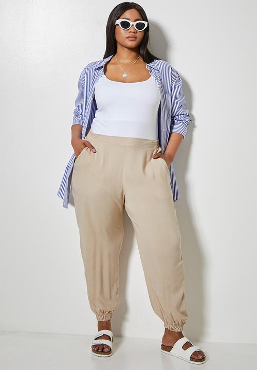 Superbalist - Easy pull on pants - stone