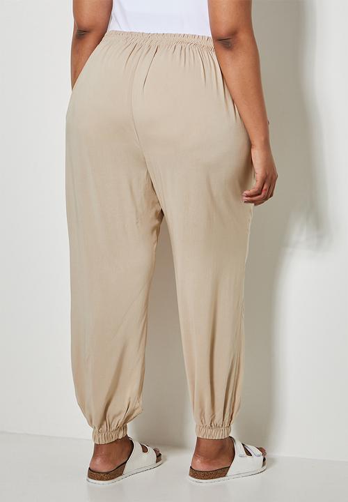 Superbalist - Easy pull on pants - stone