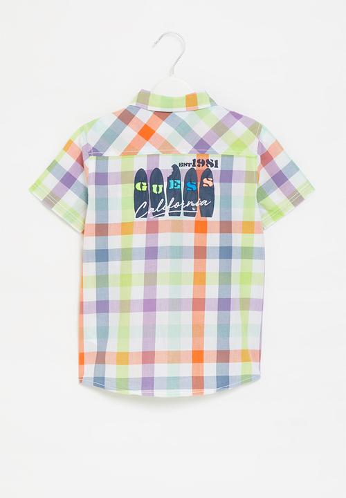 GUESS - Yd muslin short sleeve shirt - multi
