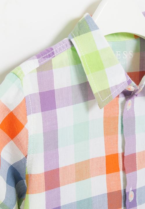 GUESS - Yd muslin short sleeve shirt - multi
